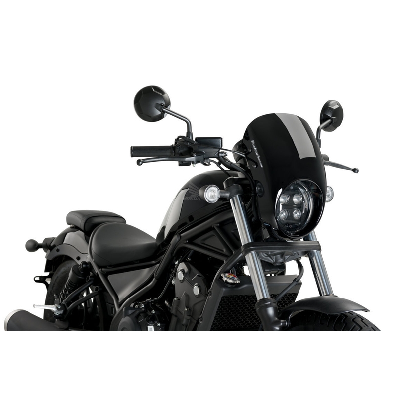 Plexi štít PUIG ANARCHY čierna pre HONDA CMX 500 Rebel 2020-2024
