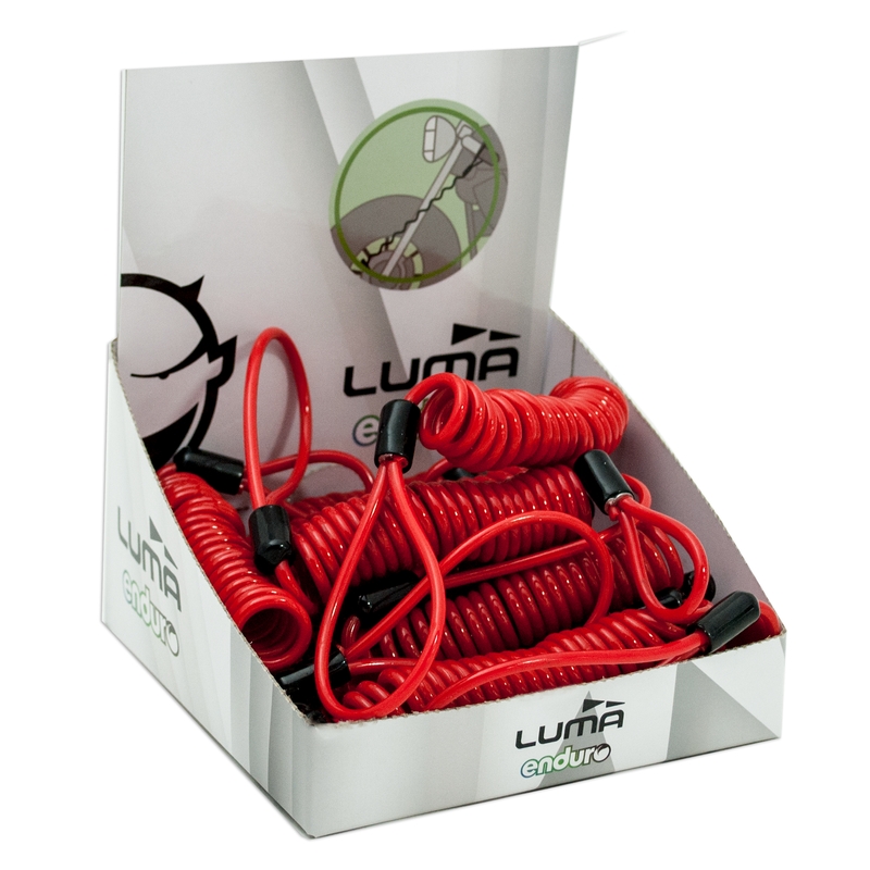 Zámok LUMA REMINDER SPIRAL CABLE 150 20pcs