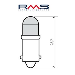 Žiarovka RMS 246510555 Led 12V, BA9S biela (2ks)
