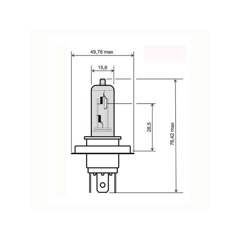 Žiarovka RMS FLOSSER modrá hs1 12V 35/35W