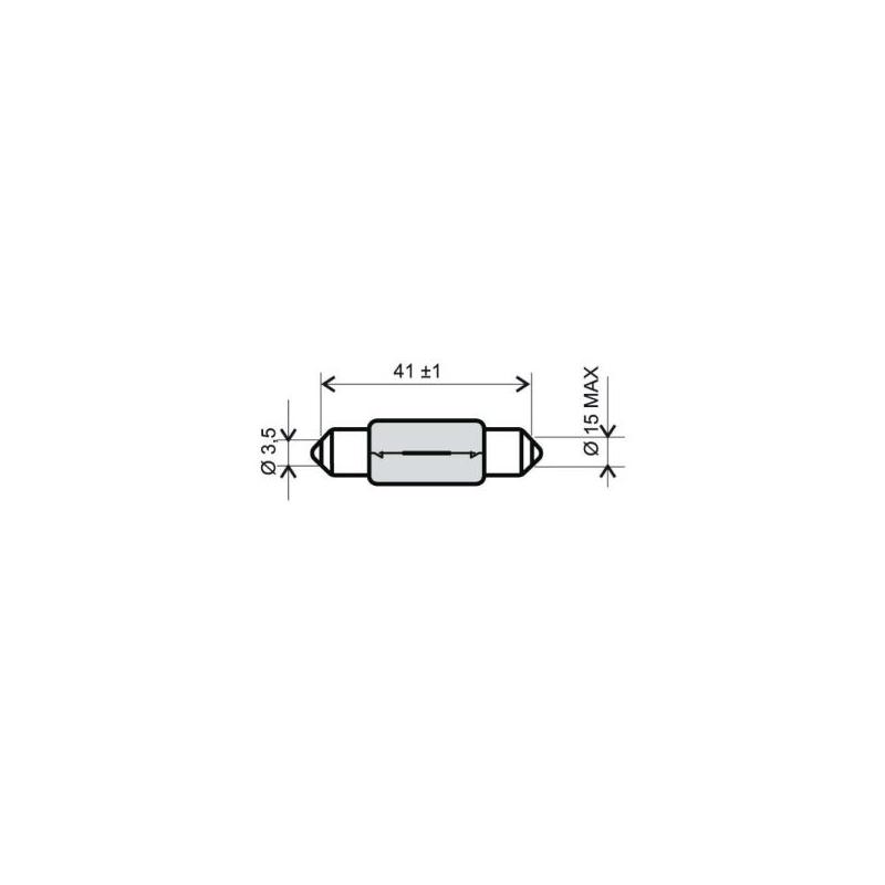 Žiarovka RMS FLOSSER 6V-15W T 15x42