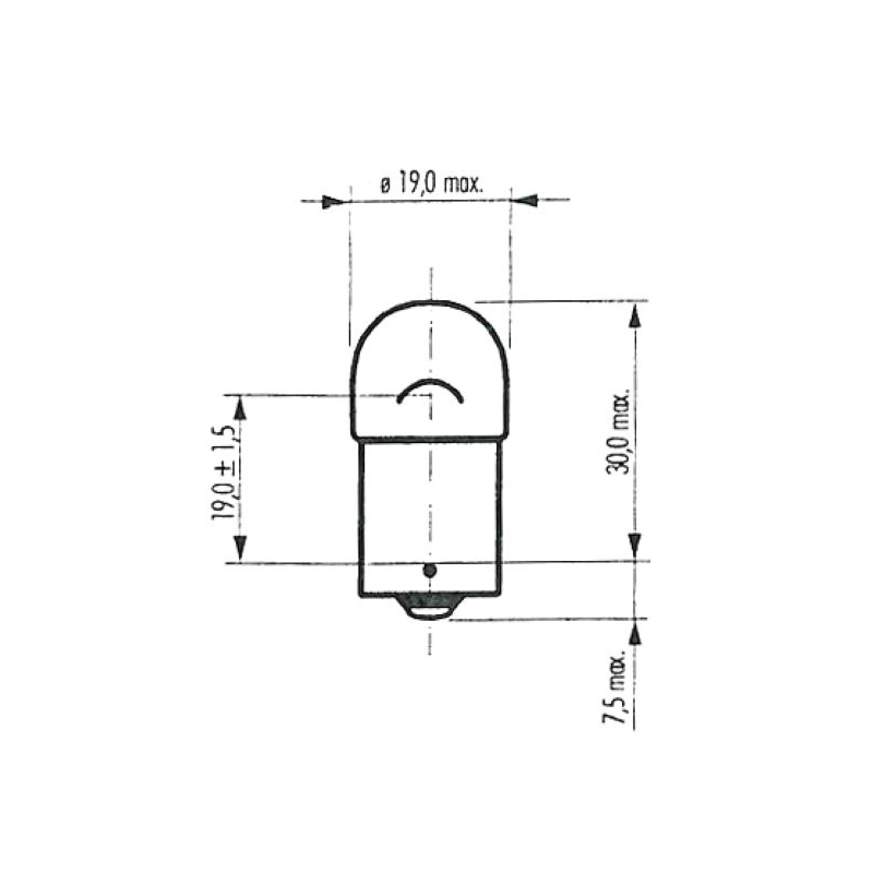 Žiarovka RMS FLOSSER biela 6V 10W ba15s