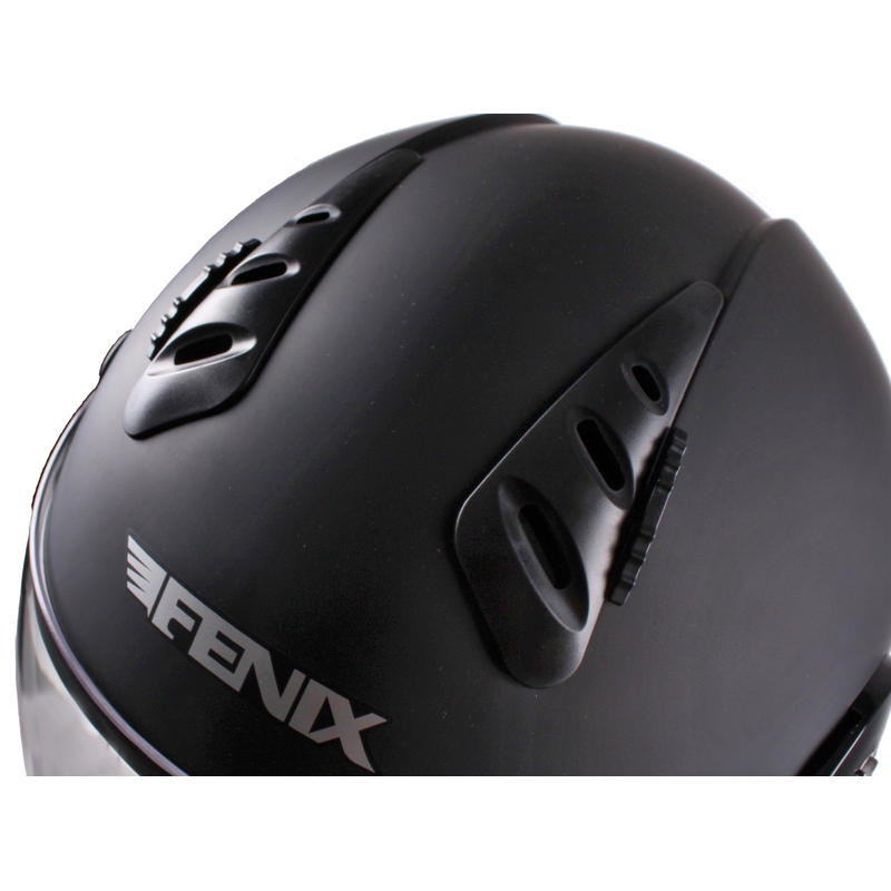 Prilba na motocykel otvorená Fenix 818 čierna matná výpredaj