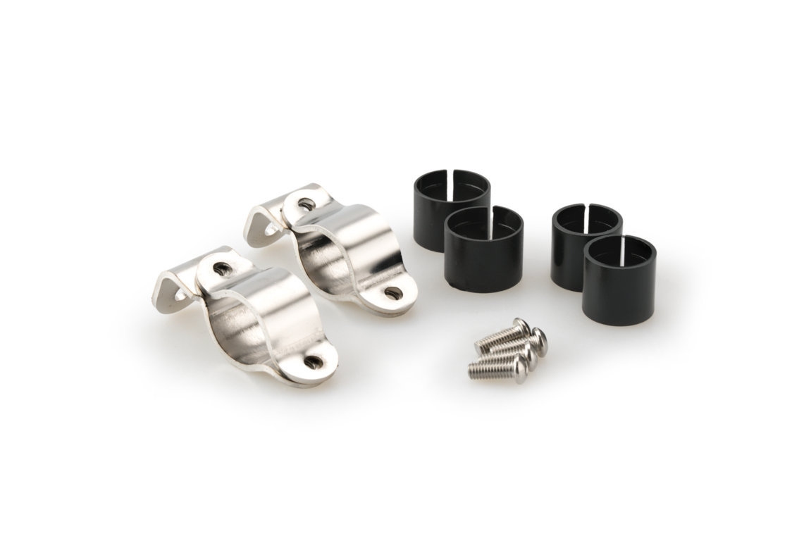 Svorky súpravy PUIG ROADSTER 2179I nerez 26 mm s gumami 22 mm