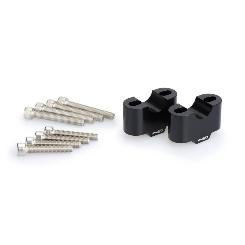 Zvýšenie riadidiel PUIG čierna výška 30 mm, d 22 mm