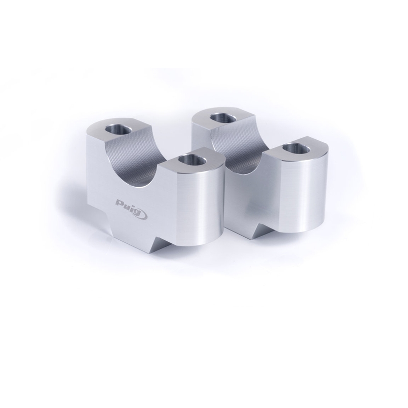 Zvýšenie riadidiel PUIG strieborná výška 30 mm, d 22 mm