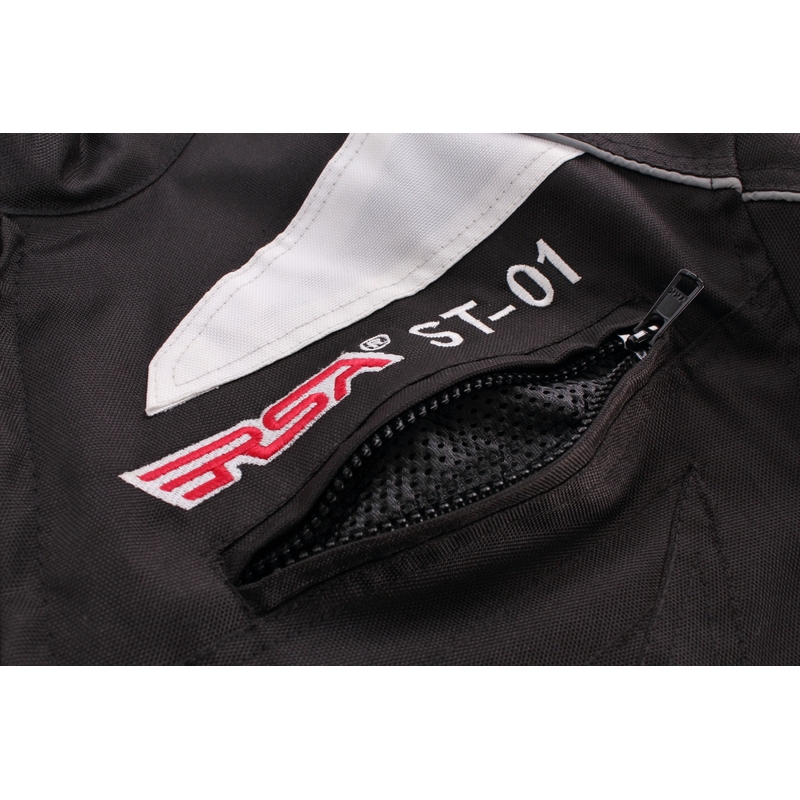 Bunda na moto RSA ST-01 čierno-biela výpredaj