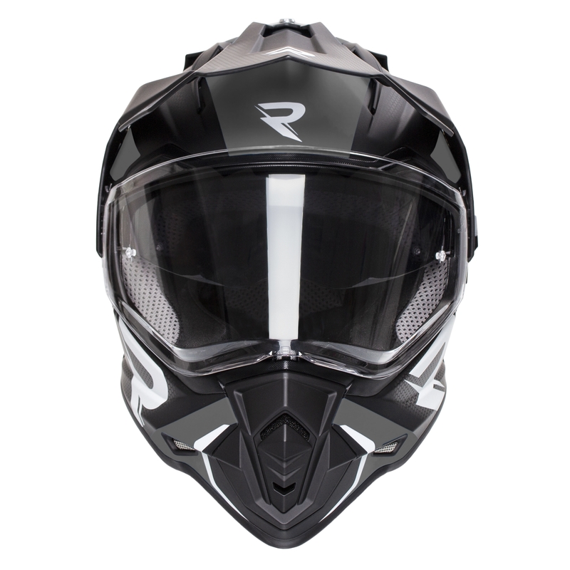 Enduro prilba Street Racer Tracker čierno-šedá