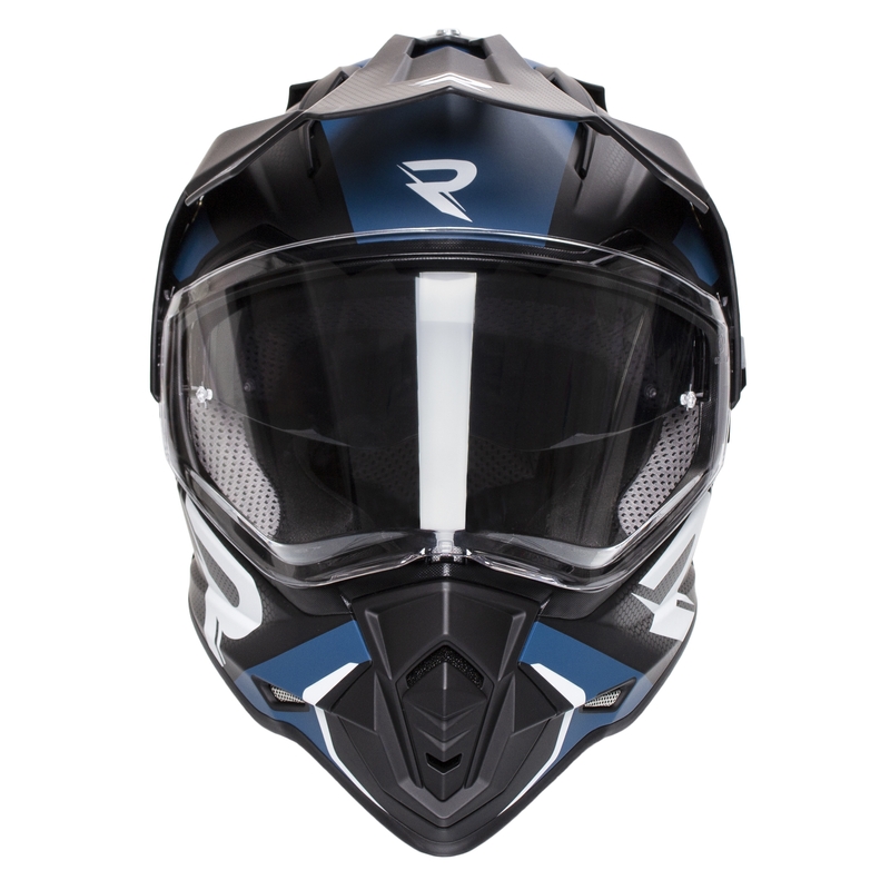 Enduro prilba Street Racer Tracker čierno-modrá