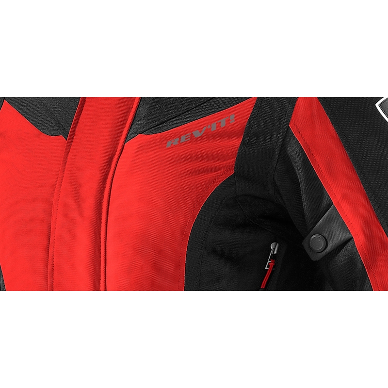 Dámska bunda na moto Revit Voltiac červeno-čierna výpredaj