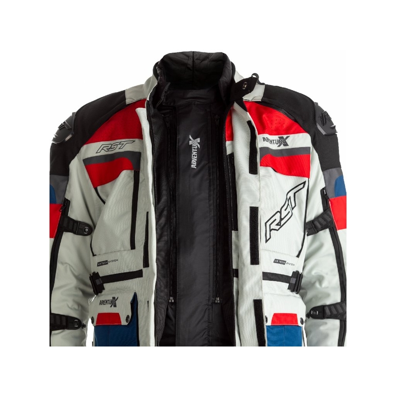 Bunda na motocykel RST Pro Series Adventure-X CE modro-červeno-biela výpredaj