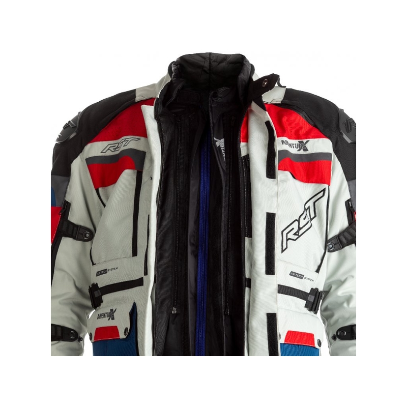 Bunda na motocykel RST Pro Series Adventure-X CE modro-červeno-biela výpredaj