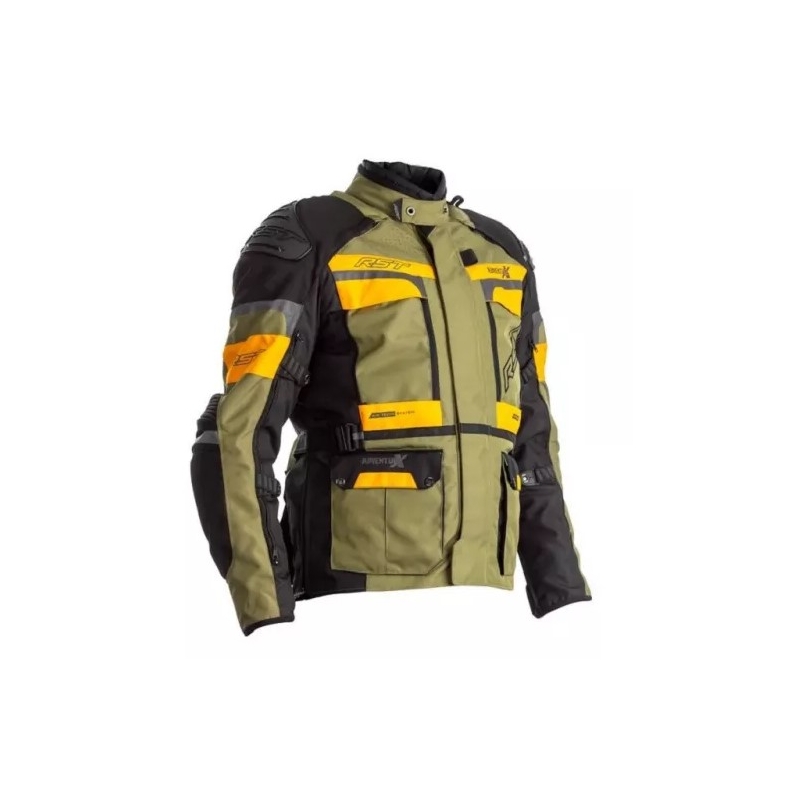 Bunda na motocykel RST Pro Series Adventure-X CE čierno-žlto-zelená výpredaj