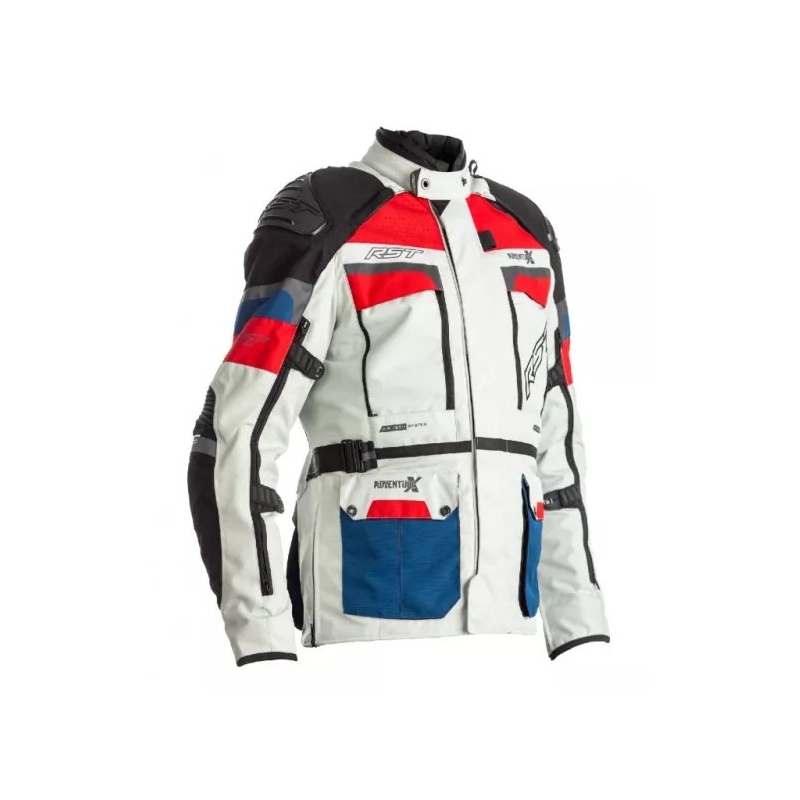 Bunda na motocykel RST Pro Series Adventure-X CE modro-červeno-biela výpredaj