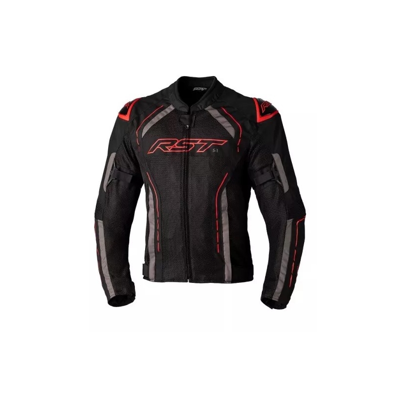 Bunda na motocykel RST S1 MESH CE čierno-sivo-červená výpredaj