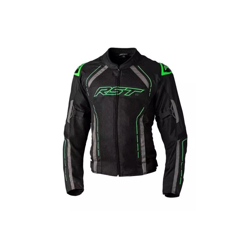 Bunda na motocykel RST S1 MESH CE čierno-sivo-fluorescenčno zelená výpredaj
