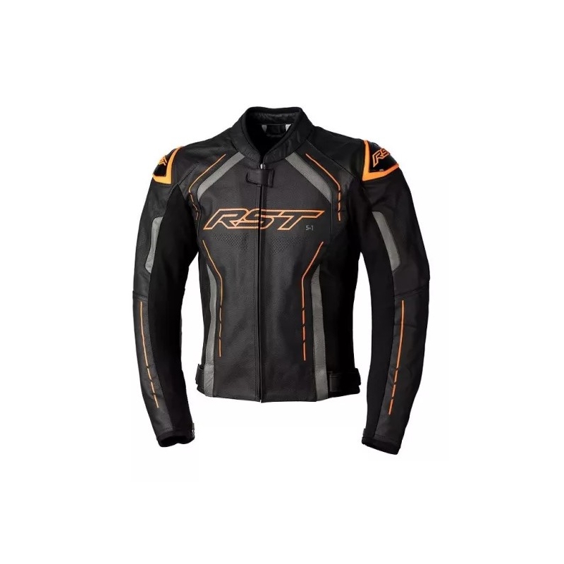 Bunda na motocykel RST S1 CE čierno-sivo-oranžová výpredaj