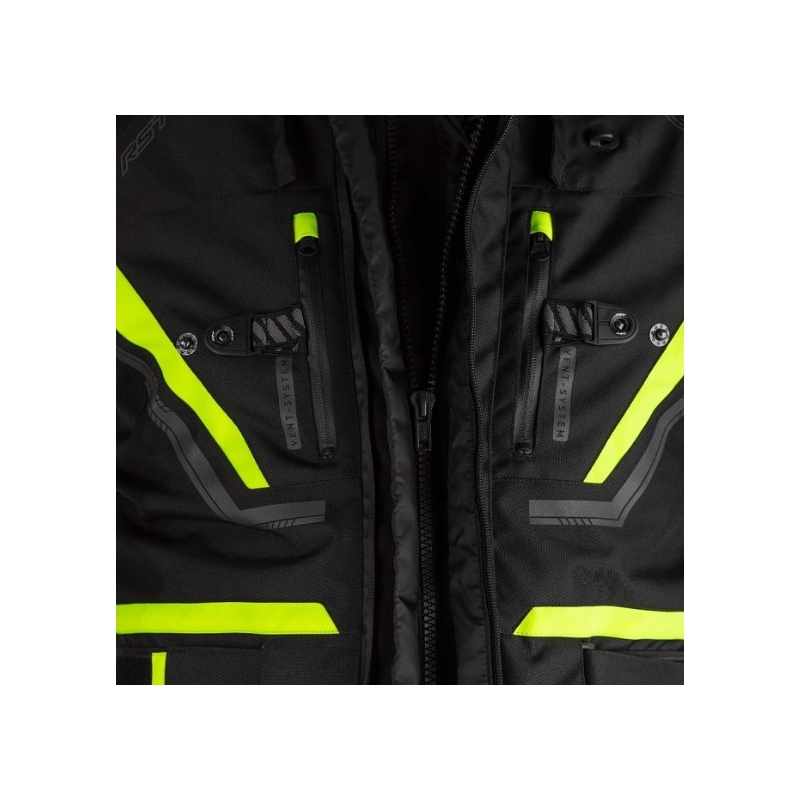 Bunda na motocykel RST Pro Series Paragon 6 CE čierno-fluorescenčno žltá výpredaj
