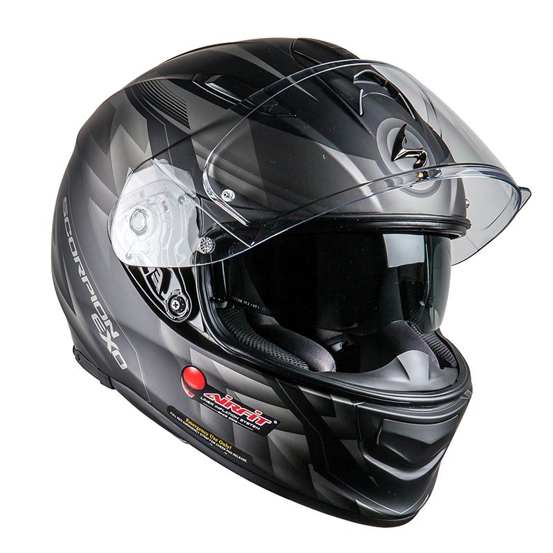 Moto integrálna prilba Scorpion EXO-510 Air Scale čierno-strieborná výpredaj