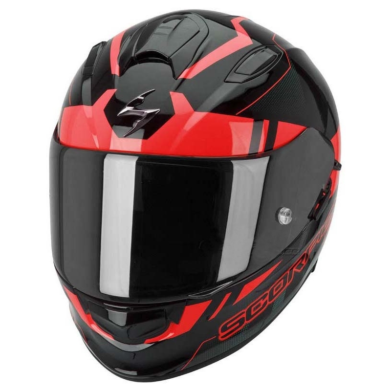 Moto integrálna prilba Scorpion EXO-510 Stage čierno-červená vypredaj výpredaj