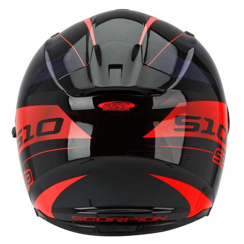 Moto integrálna prilba Scorpion EXO-510 Stage čierno-červená vypredaj výpredaj