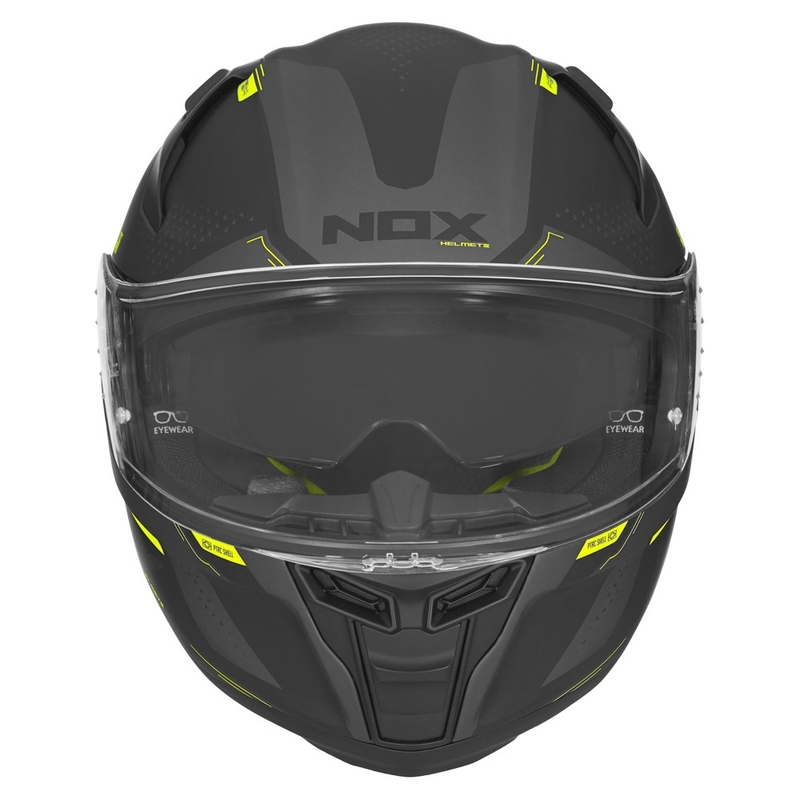 Integrálna prilba na motocykel NOX N303-S Neo čierno-fluorescenčno žltá