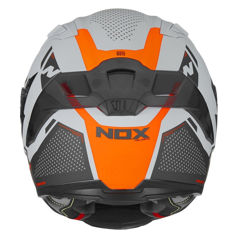 Integrálna prilba na motocykel NOX N303-S Neo šedo-fluorescenčno oranžová výpredaj