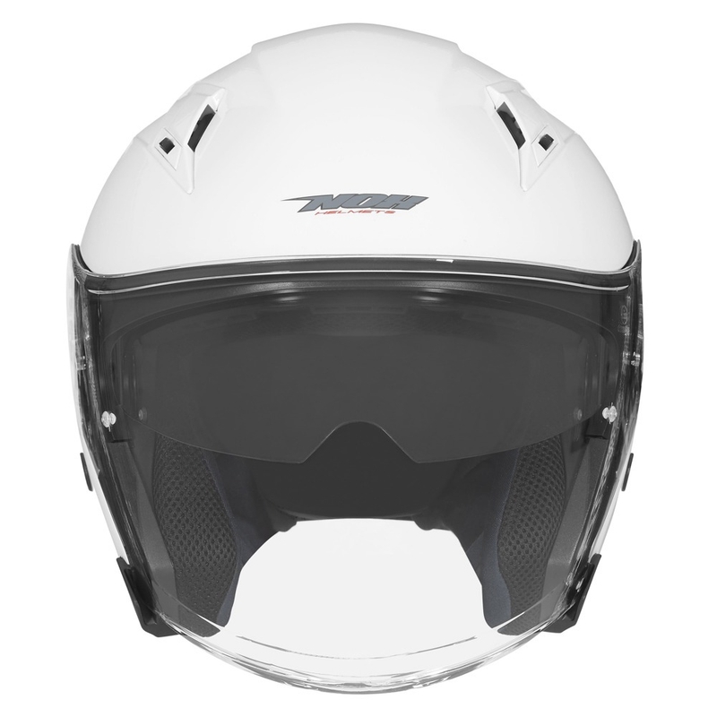 Otvorená prilba na motocykel NOX N128 biela