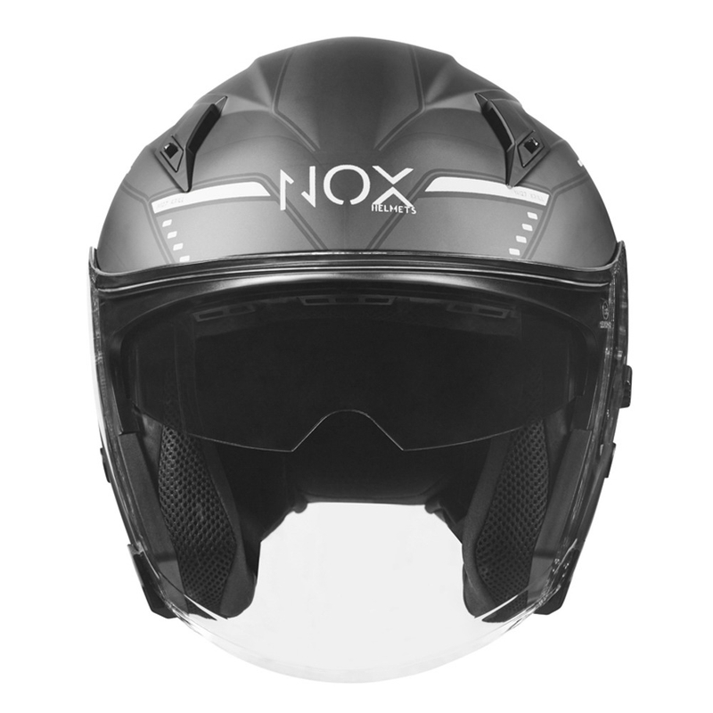 Otvorená prilba na motocykel NOX N128 Krill čierno-biela