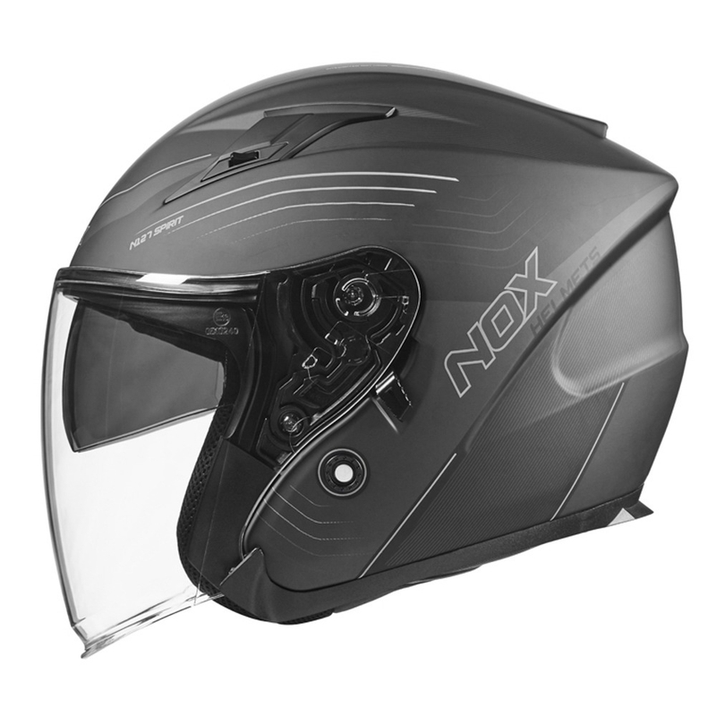 Otvorená prilba na motocykel NOX N128 Spirit čierno-titánová