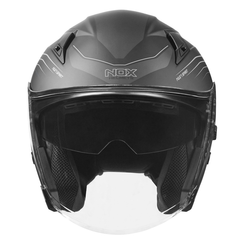 Otvorená prilba na motocykel NOX N128 Spirit čierno-titánová