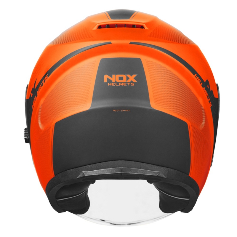 Otvorená prilba na motocykel NOX N128 Spirit fluorescenčno oranžová