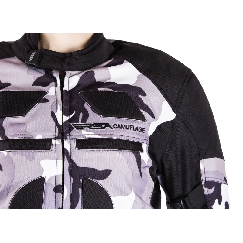Bunda na motocykel RSA Camuflage šedá výpredaj