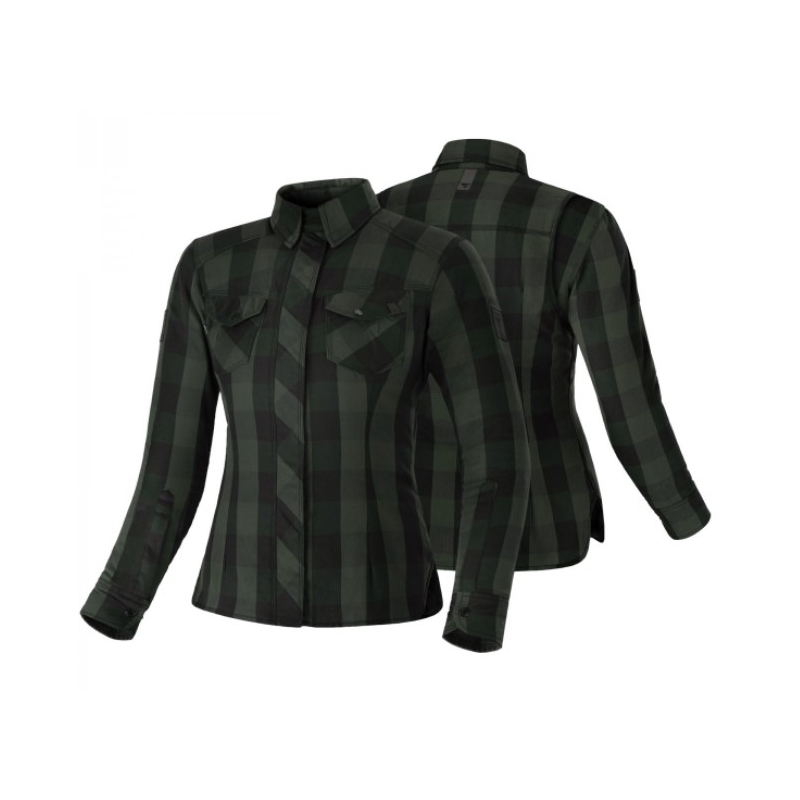 Dámska košeľa na motocykel Shima Renegade zeleno-čierna výpredaj
