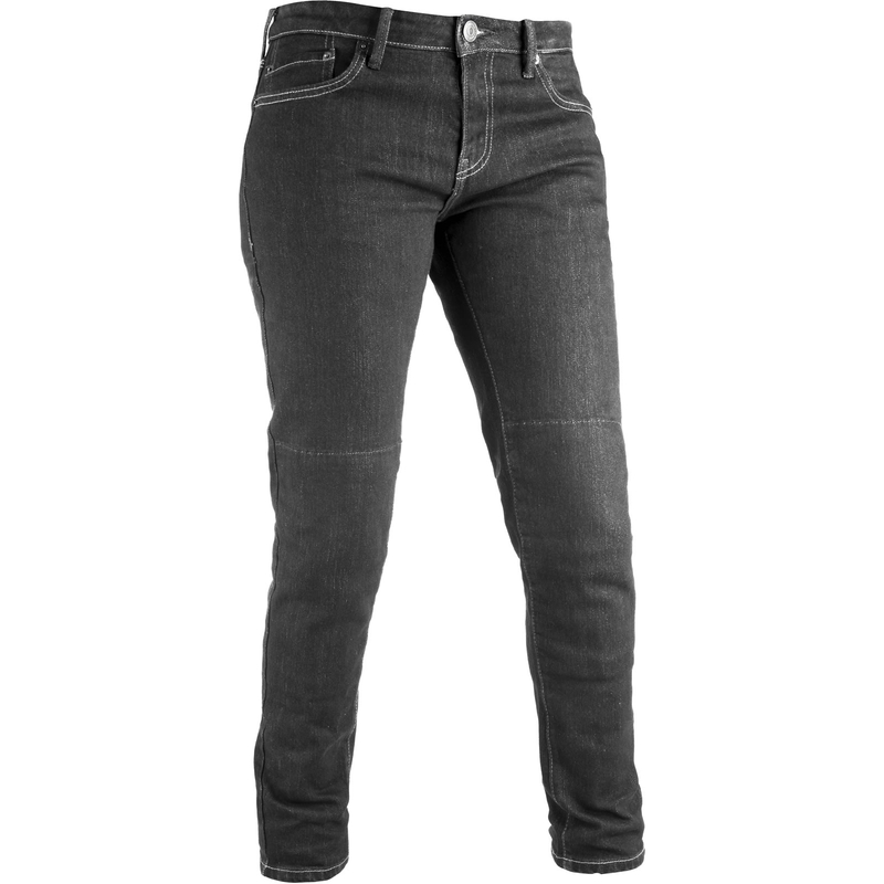 Dámske jeansy na motocykel Oxford Original Approved Jeans Slim fit čierne výpredaj