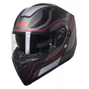 Integrálna prilba na motocykel Street Racer SR I1 čierno-šedo-červená