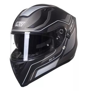 Integrálna prilba na motocykel Street Racer SR I1 čierno-šedo-biela