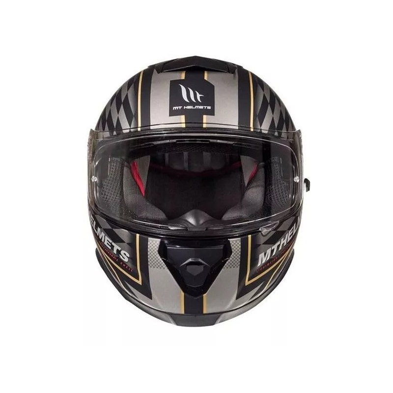Integrálna prilba na motorku MT Thunder 3 SV isle of man čierno-strieborná výpredaj