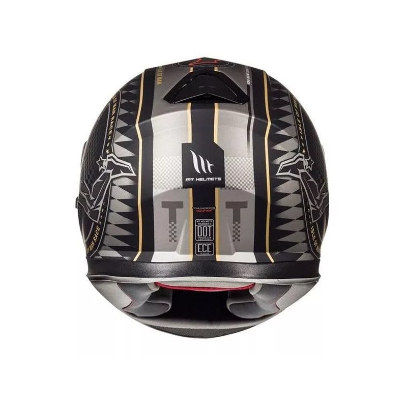 Integrálna prilba na motorku MT Thunder 3 SV isle of man čierno-strieborná výpredaj