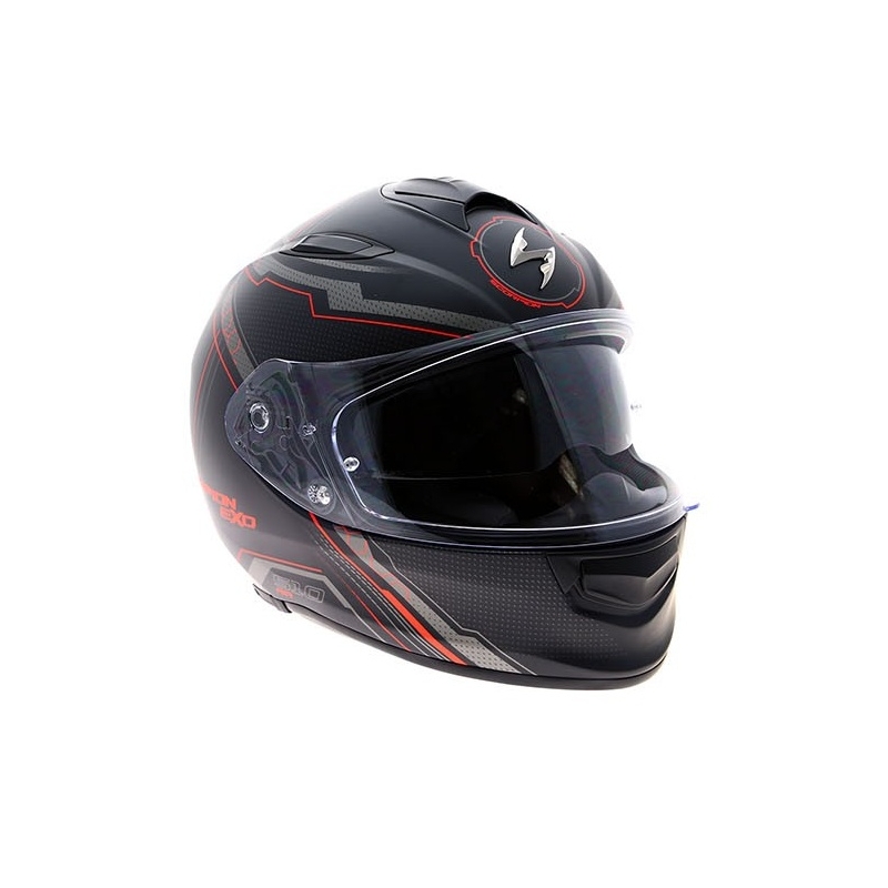 Integrálna prilba na motorku Scorpion EXO-510 Air Sync čierna matná-červená výpredaj