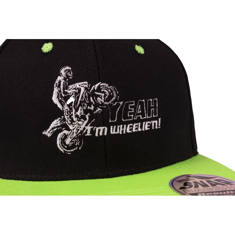 Šiltovka Wheelie čierno-zelená výpredaj