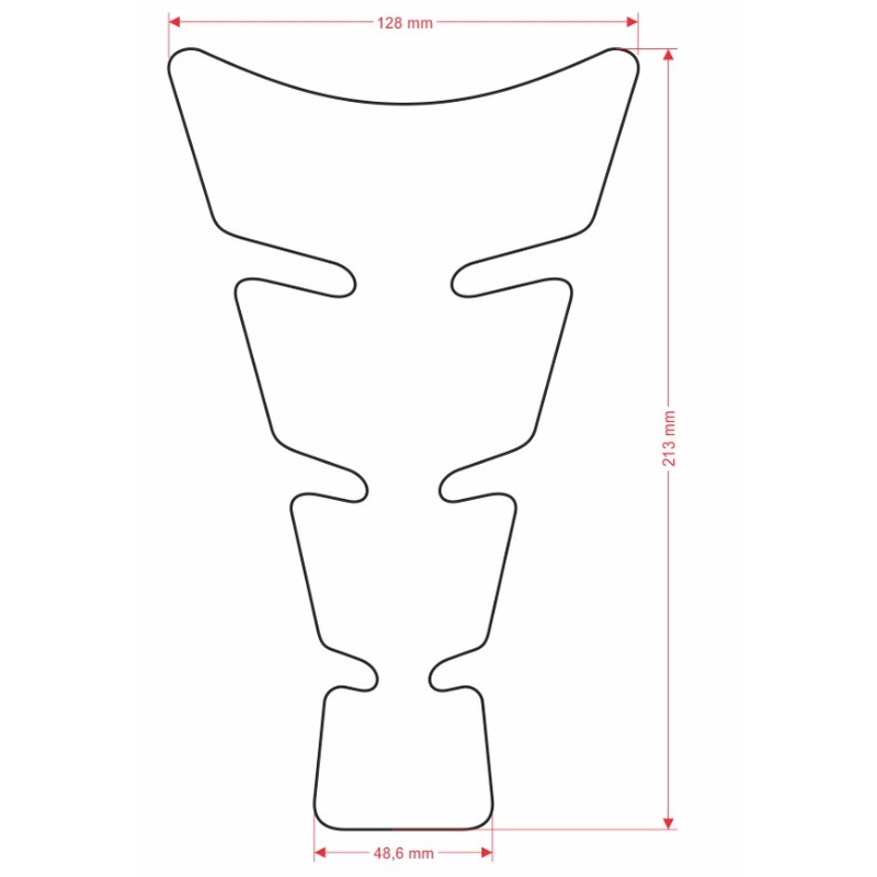 Polep palivovej nádrže Print - Spirit Africa Twin čierny