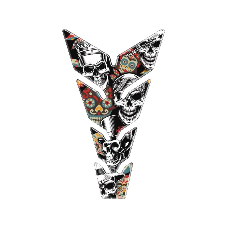 Polep palivovej nádrže Print - Max Skulls2
