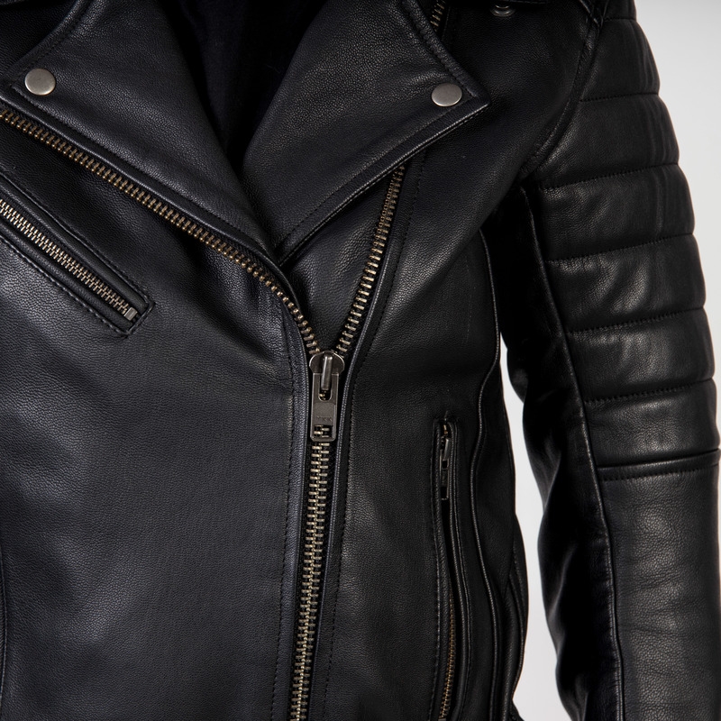 Dámska bunda na motocykel Ozone Ramones Modern čierna