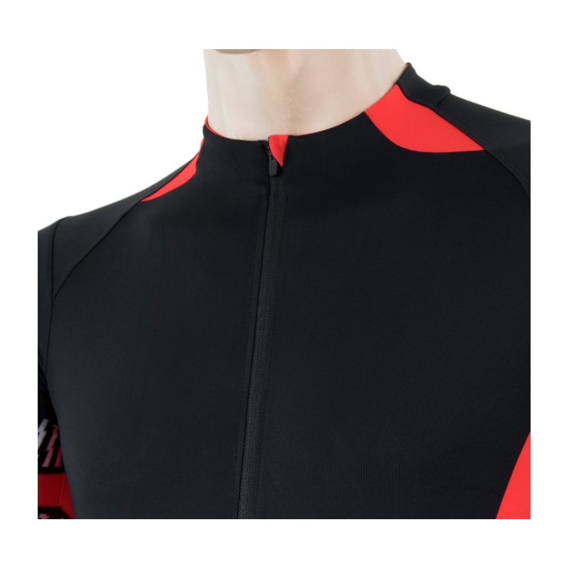 Dres Sensor Race čierno-červený - krátky rukáv výpredaj