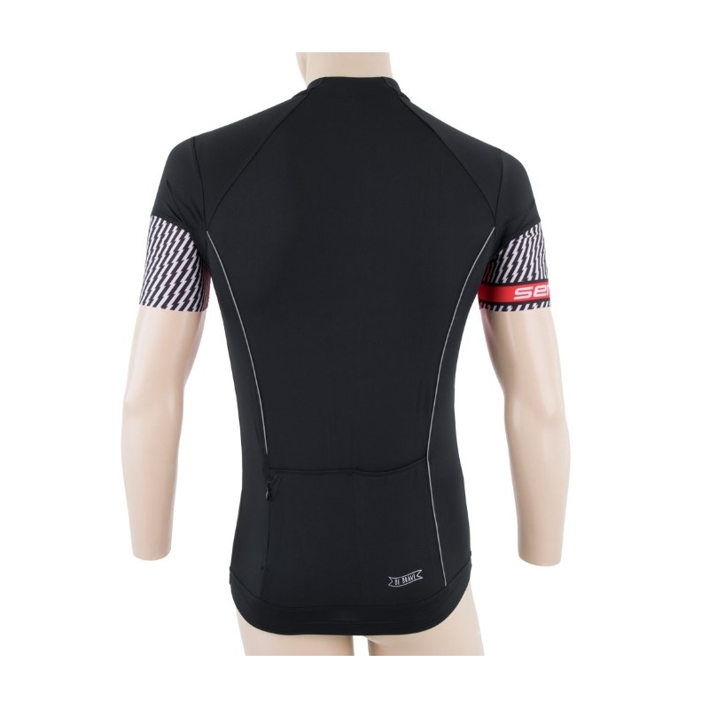 Dres Sensor Race čierno-červený - krátky rukáv výpredaj