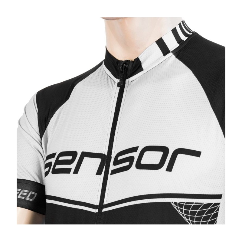 Dres Sensor Team Up čierno-biely - krátky rukáv výpredaj