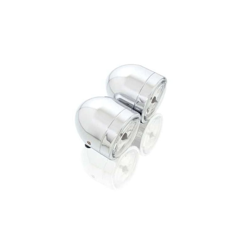 Svetlo CUSTOMACCES TWIN inox 12V 60/55W