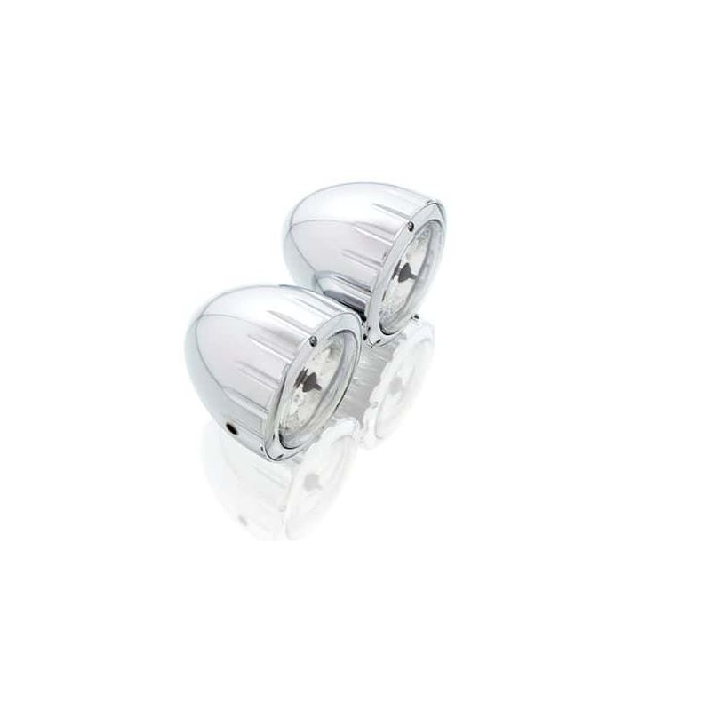 Svetlo CUSTOMACCES TWIN inox 90 MM PRIEMER 3 1/2"