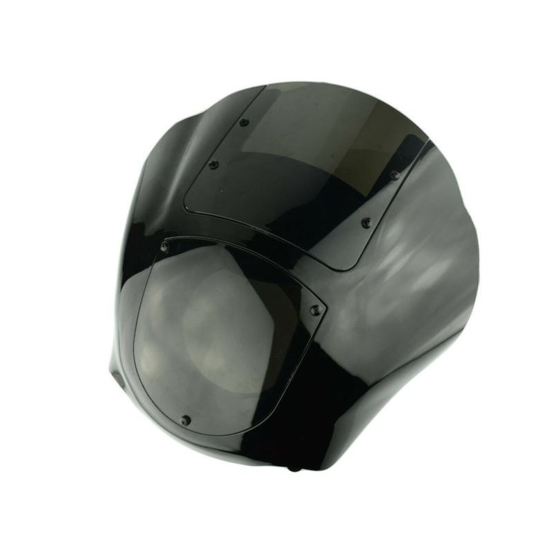 Plexi štít CUSTOMACCES JAX tmavá dymová pre HARLEY DAVIDSON FXDBI 1450 Dyna Street Bob 2007, HARLEY DAVIDSON FXDB 1584 Dyna Street Bob 2007-2017